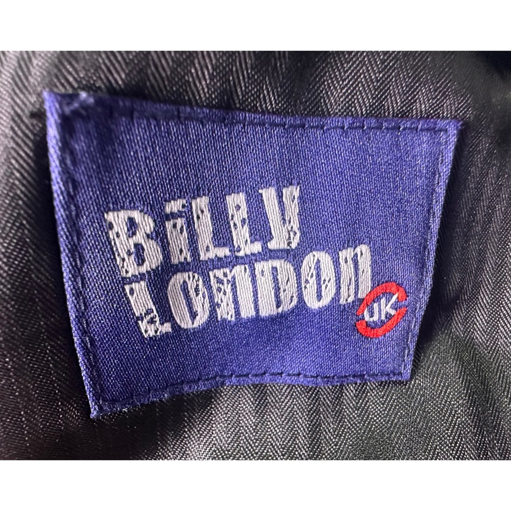 Billy London UK Mens Black Slim Fit Dress Pants 40x32 Suit Trousers Flat Front‎ - Picture 3 of 10